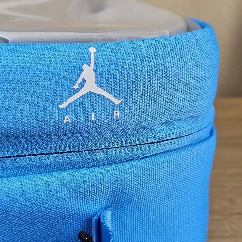 Air Jordan UNC Shoe Bag Soft Box Translucent Blue Jumpman Logo Zippers Brand New